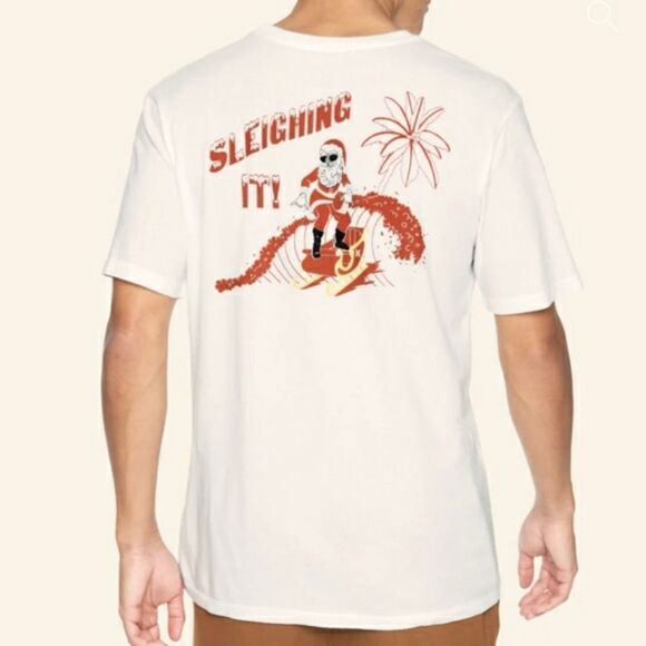 Hurley Everyday Washed Sleighing It T-shirt - Picture 2 of 15